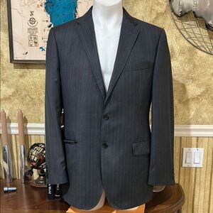 Saks Fifth Avenue/ Ermenegildo Zegna Wool/Silk Gray Blazer. 42L